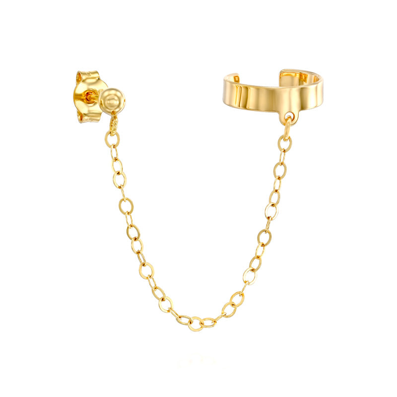 צמיד אוזניים עם שרשרת זהב