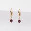 December Birthstone Hoop Earrings