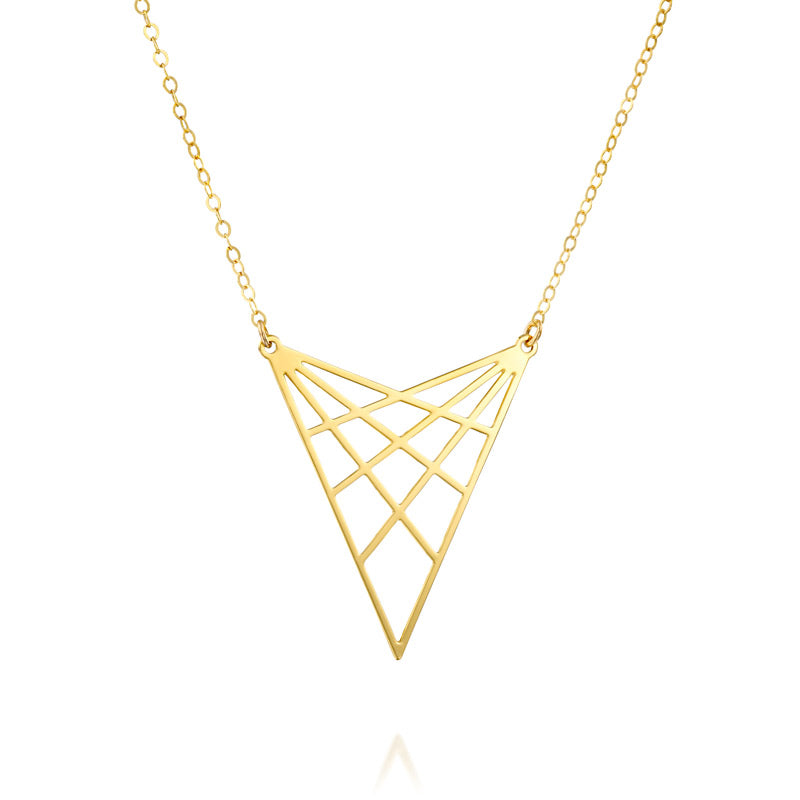 Geometric Triangle Necklace