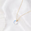 Dainty Crystal Circle Necklace