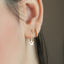 Tiny Wire Star Hoops Earrings