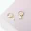 October Birthstone Hoop Earrings