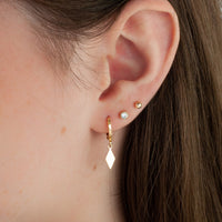 Rhombus Hoops Earrings