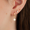 Star Hoops Earrings