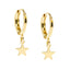 Star Hoops Earrings