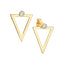 CZ Triangle Jacket Earrings